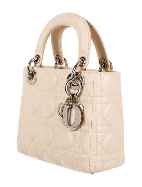 lady dior bag small beige|pre owned Lady Dior Bag.